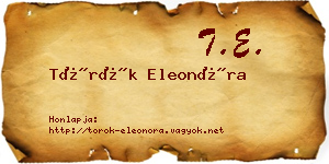 Török Eleonóra névjegykártya